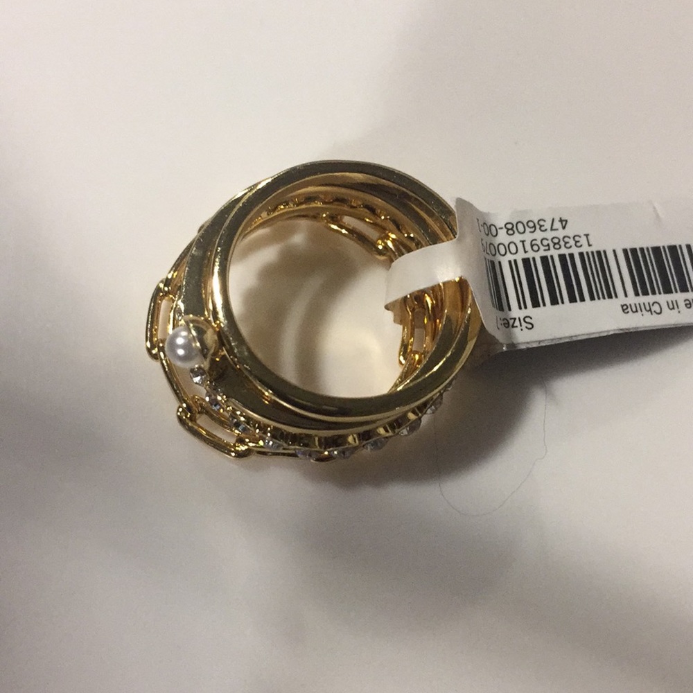 Banana Republic Stackable Gold Tone Ring 4pcs. - image 2